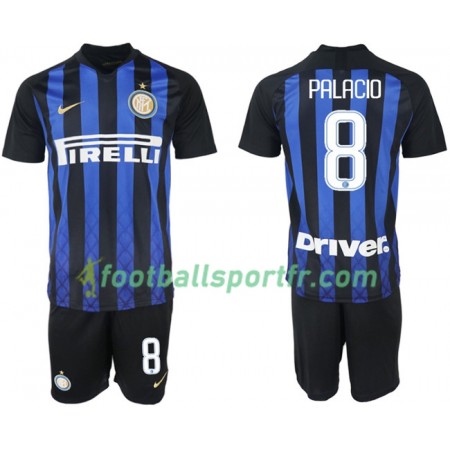 Tenue Inter Milan PALACIO 8 Enfant Domicile 2018-2019 Maillot de Foot